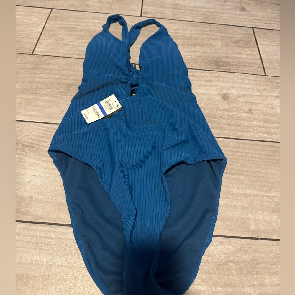 NWT Bar III Women's Blue Swimsuit One Piece Swim Sz XL